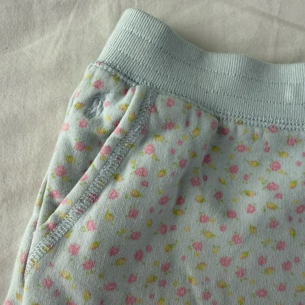 Polo Ralph Lauren Girls 2pc Floral Cotton Sweatshirt & Short Set Sz 8-10(M)